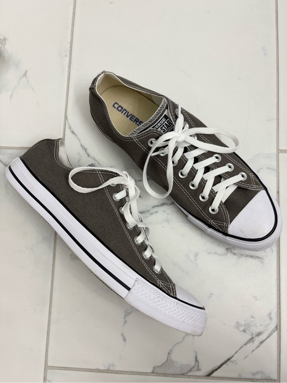 Converse Sneakers M10 W12 Dark Grey Taupe Shoes All Star